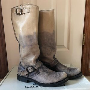 Frye Veronica slouch boots size 8.5 in stone.